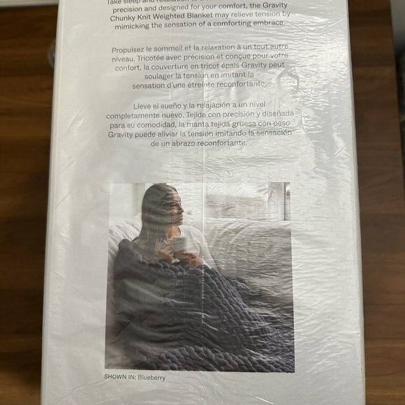 NWT Gravity Chunky Knit Weighted Blanket - Picture 6 of 8